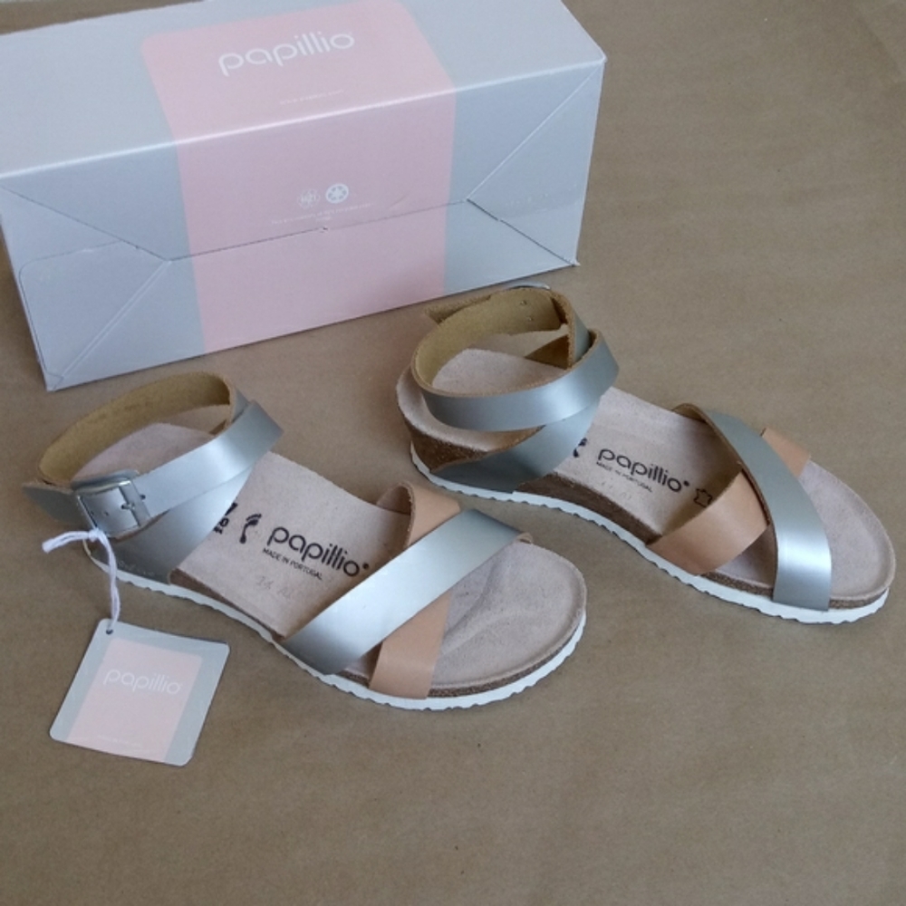 NEW Birkenstock Papillio Lola Wedge Sandals sz 37